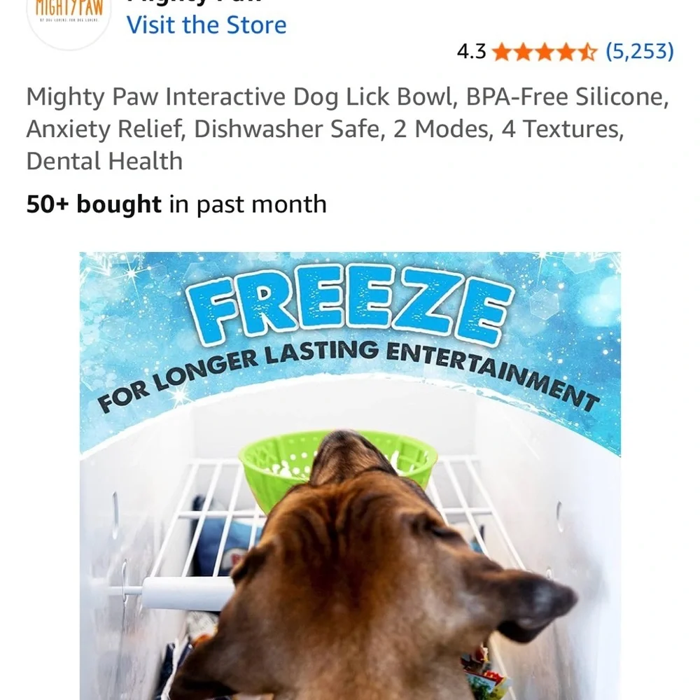 Interactive Green Dog Lick Bowl